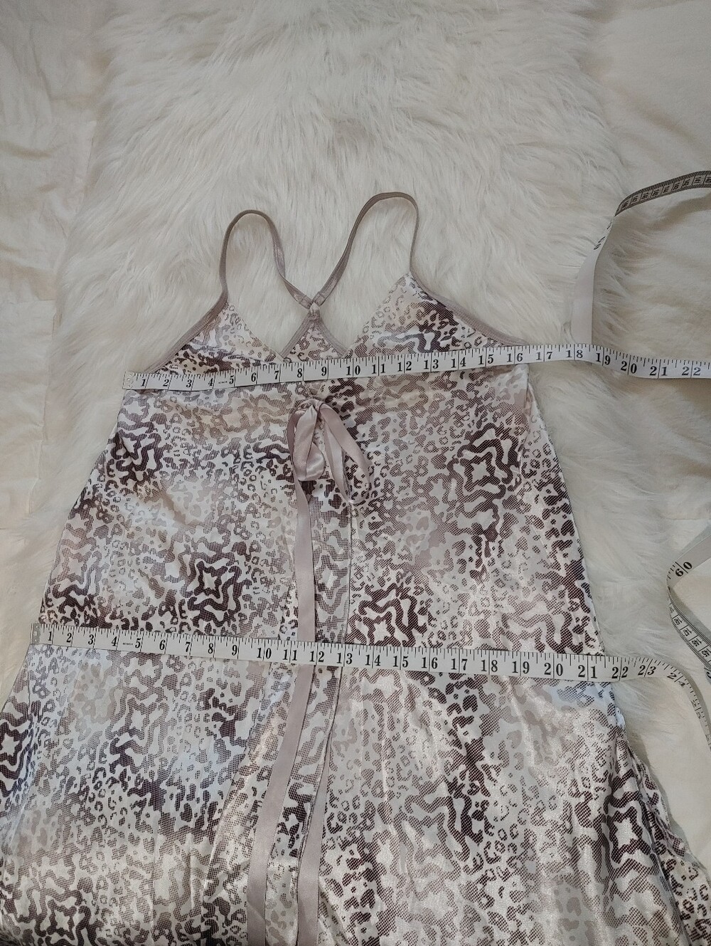 La Senza Satin Animal Print Slip Dress Size M - Picture 9 of 10